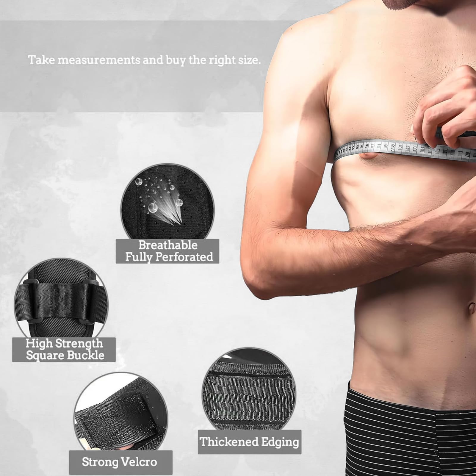 ISMA Back Posture Corrector for Men & Women – Upper One Size, Black