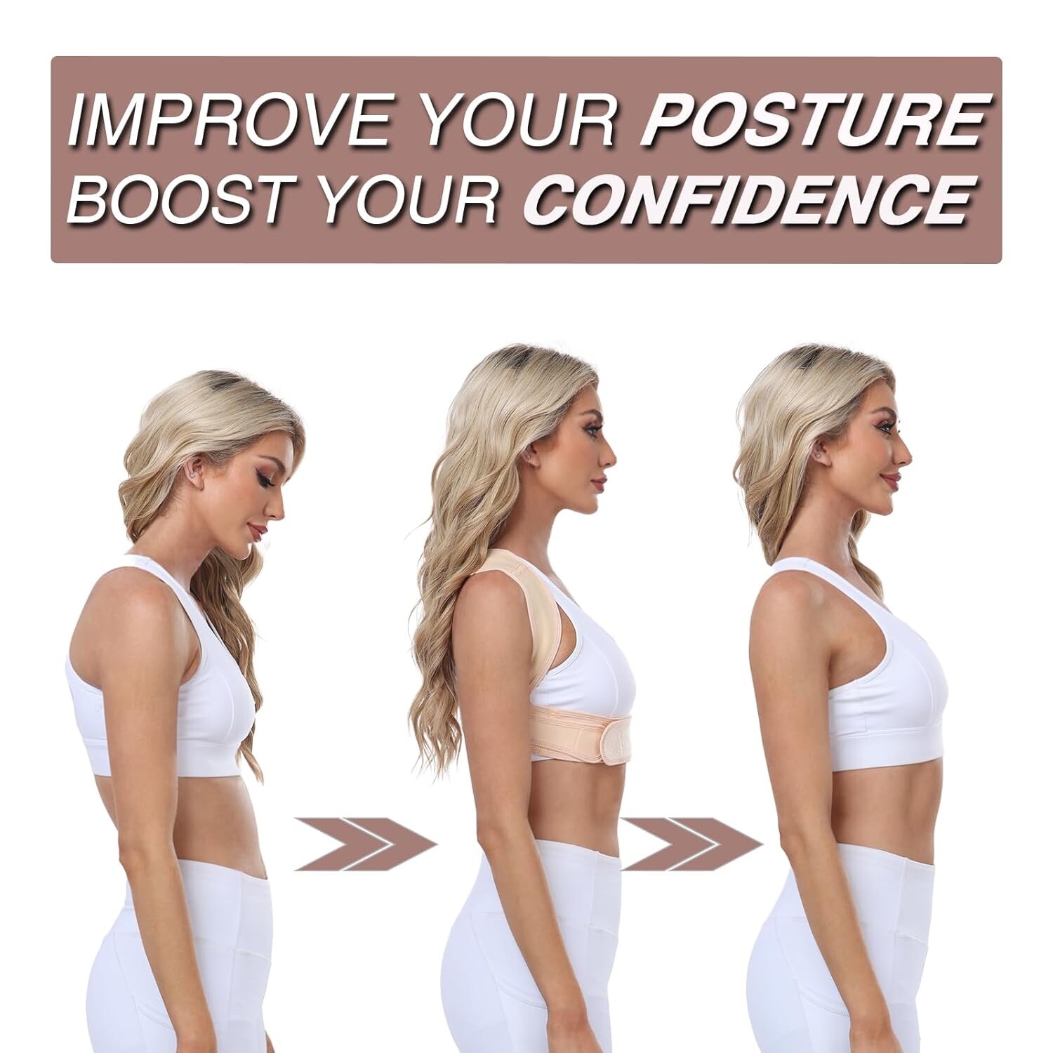 NEW Posture Corrector Back Shoulder Support Straightener Brace Belt Men Women