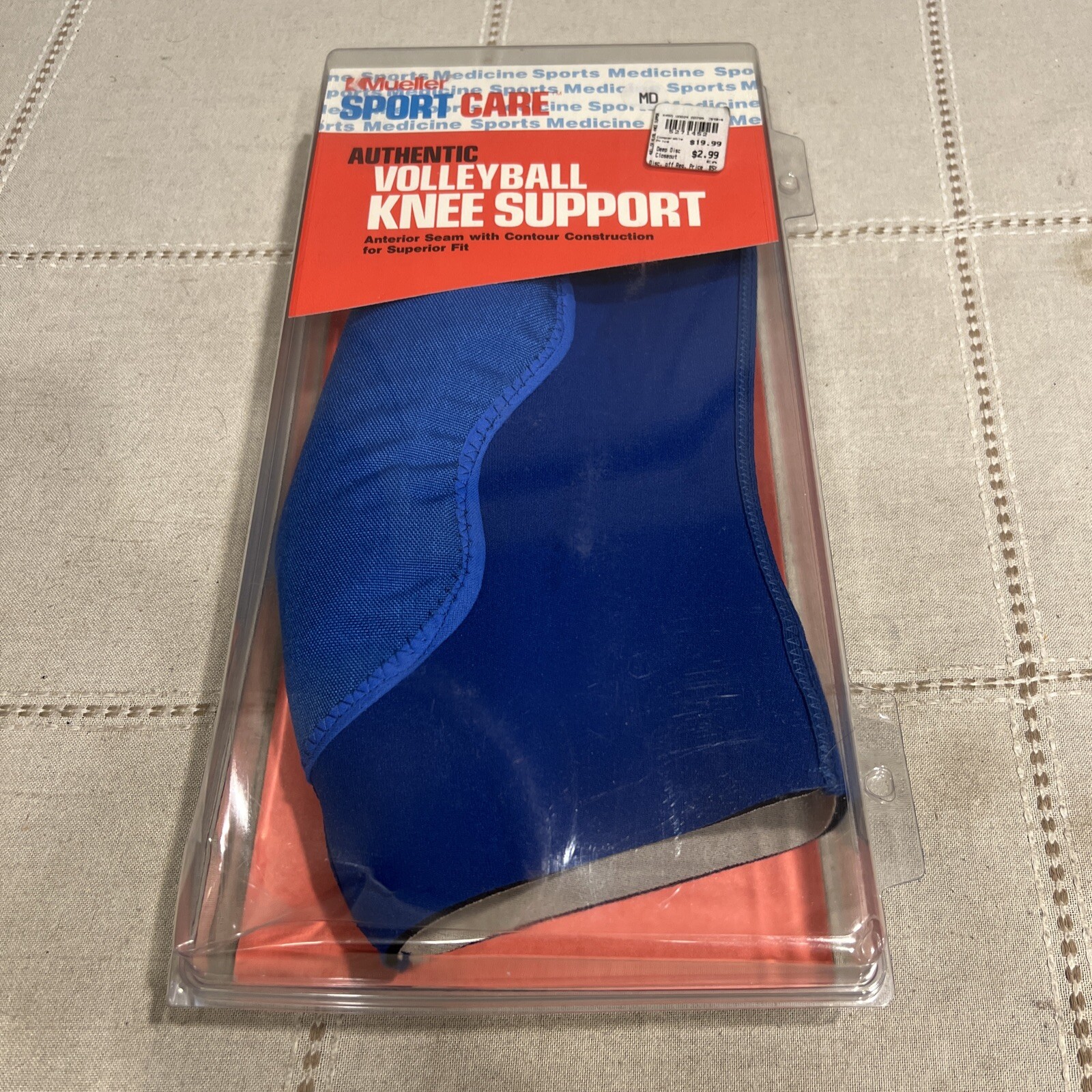 Vintage Mueller Sport Care Volleyball Knee Support Brace New In Package Sz Med