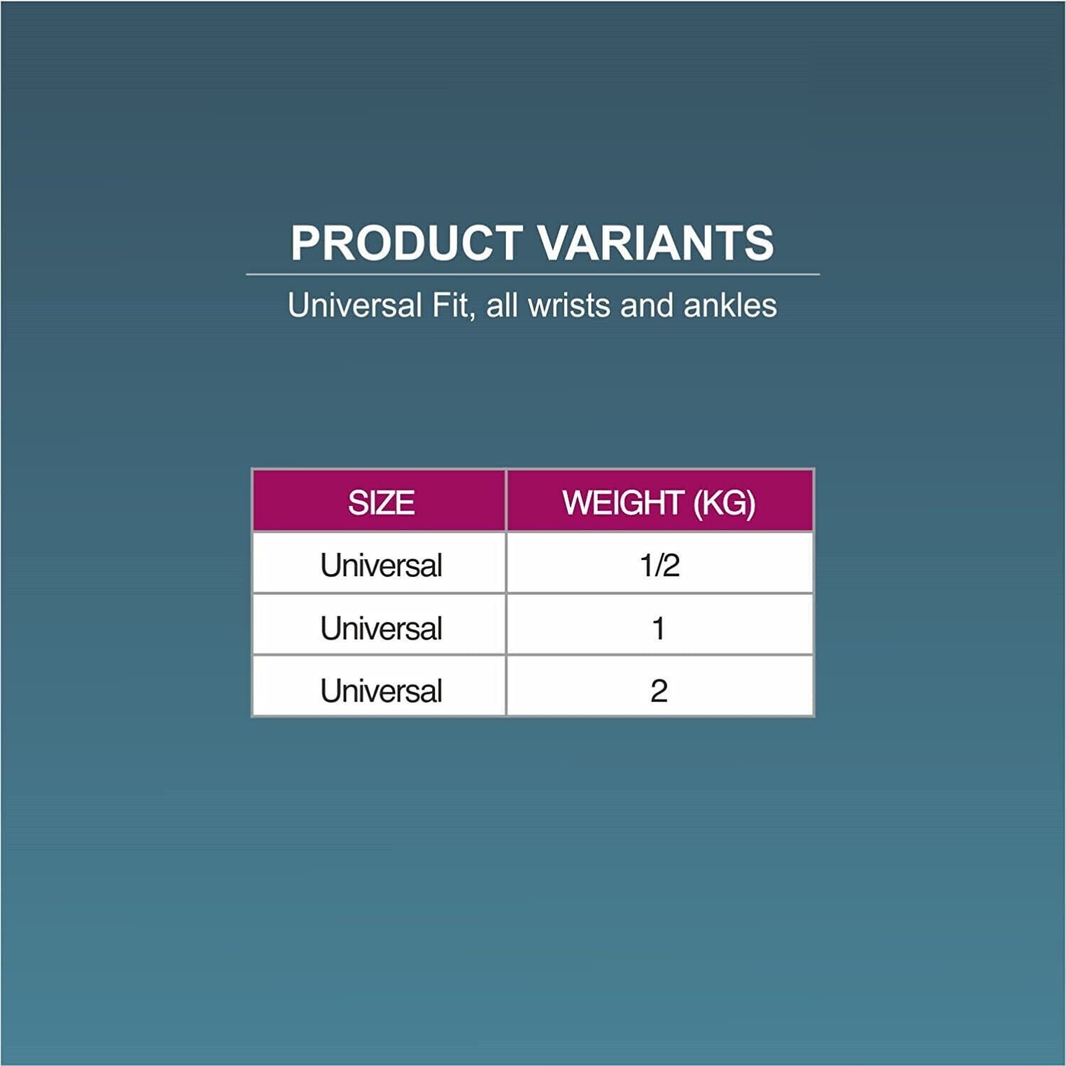 Weight Cuff, Grey, 1KG, Universal Size, 1 Unit