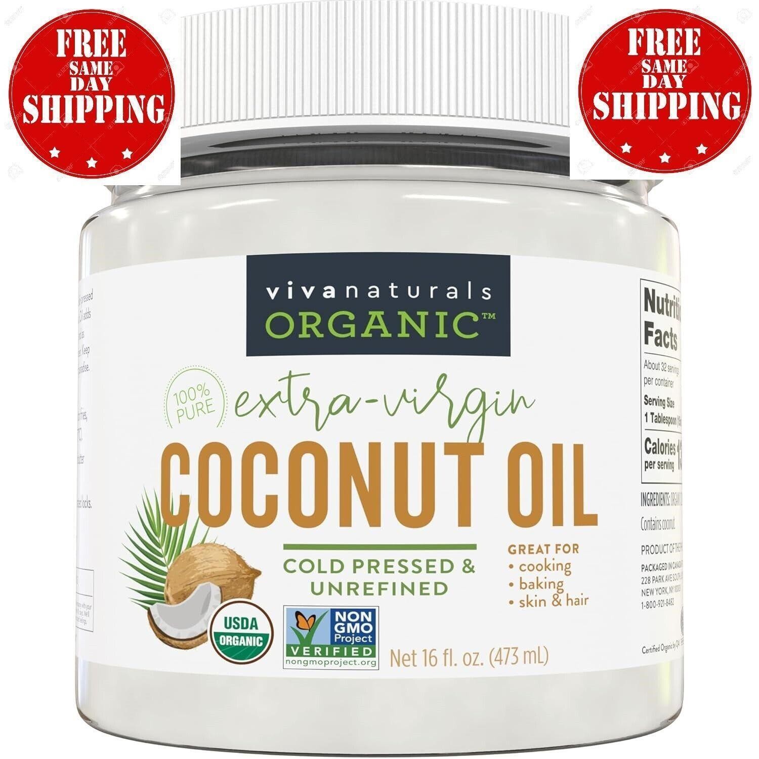 Aceite De Coco Organico Extra Virgen Para Cabello Piel Comestible Natural Virgin