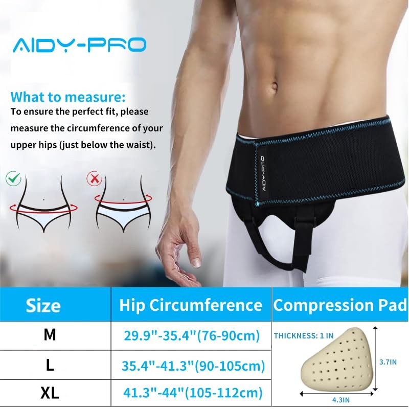 Inguinal Hernia for Men and Single/Double Hernia Truss, Inguinal Hernias Belt…