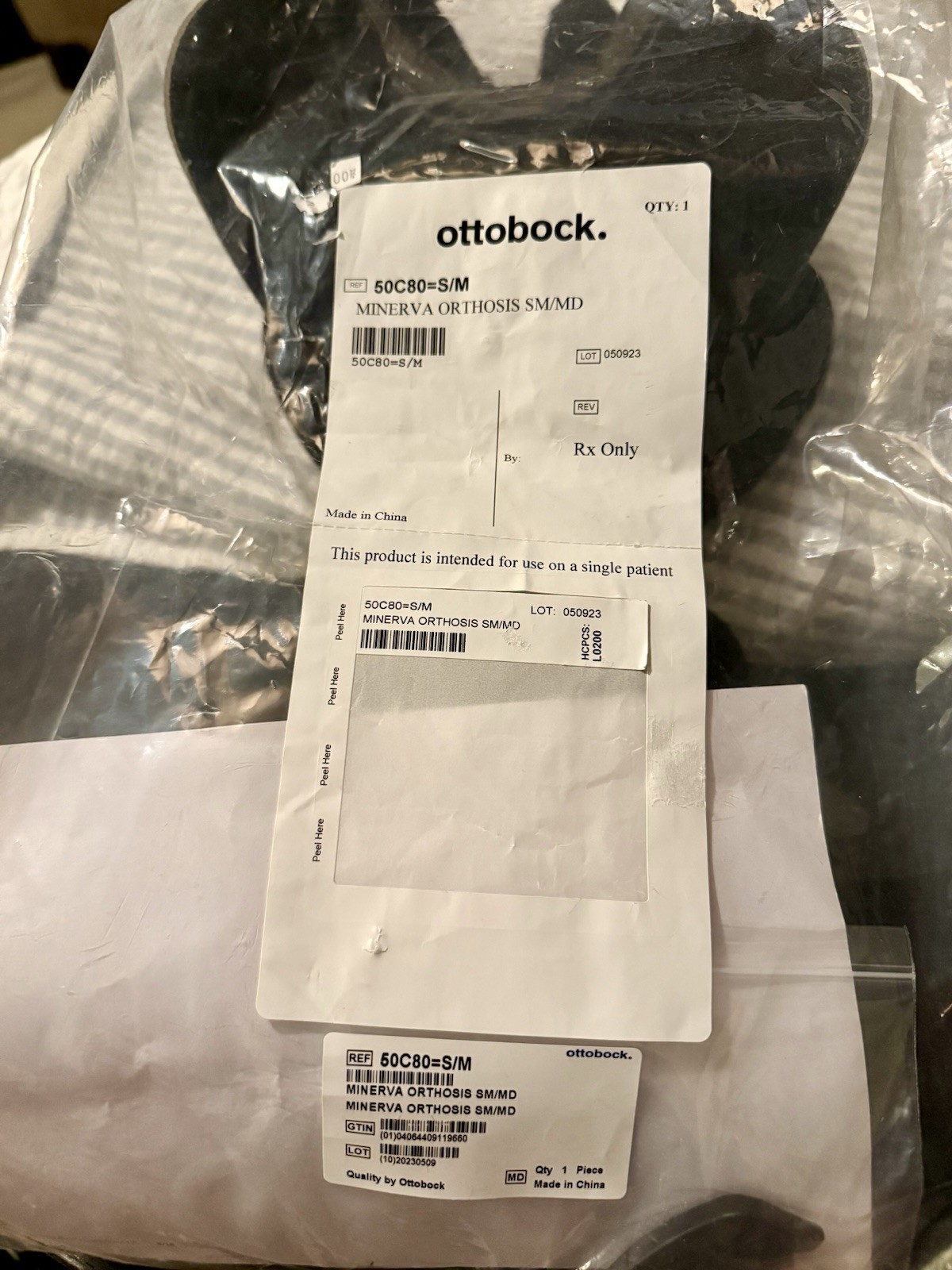 Ottobock Minerva Cervical Thoracic Orthosis Neck Brace CTO Brace