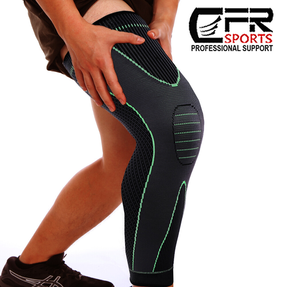 Compression Sleeve Knee Support Full Leg Sports Thigh Brace Protector Men Women