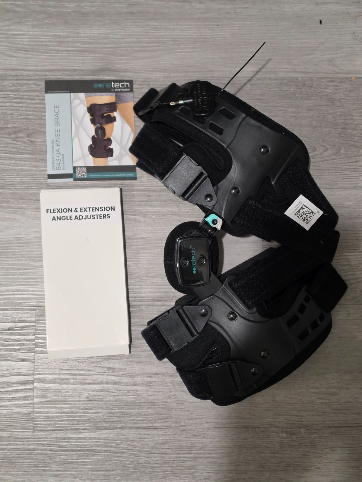 Coretech 845 OA Knee Brace Left Side LARGE with Angle Adjusters Manual Brand New