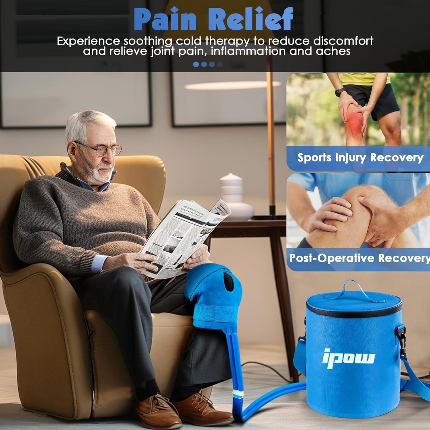 Cold Therapy Machine, Ice Machine for Knee Care After-Surgery, Knee
