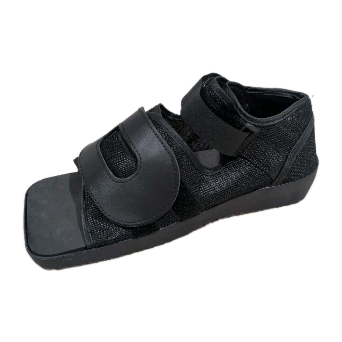 Breg Post-Op Square Toe Shoe Medium Unisex Fits Left / Right Foot Black 11″