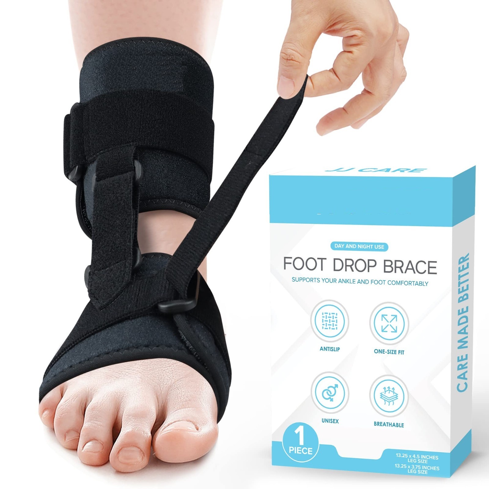 AFO Foot Drop Brace Ankle Foot Orthosis Support Splint Left Right Men Women