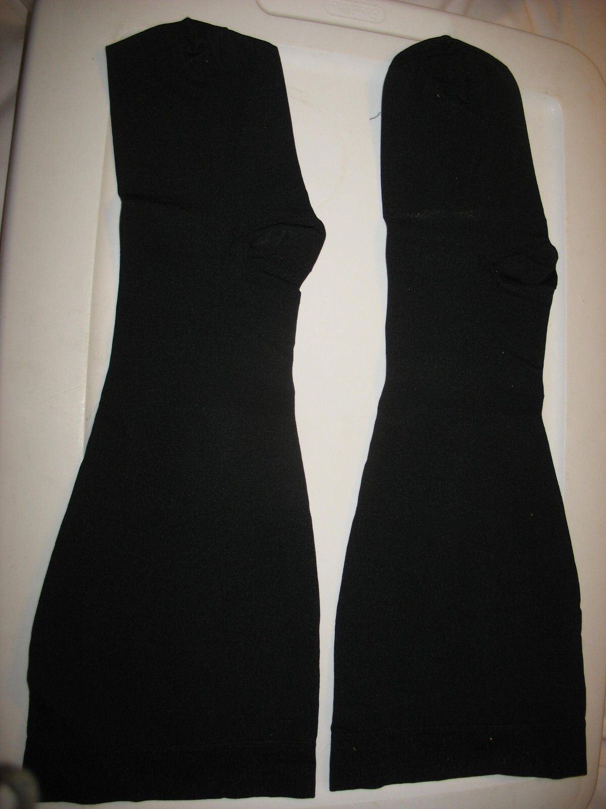 UNISEX – NEW – 5XL – BLACK – FOOTED THIGH HIGH MEDICAL COMPRESSION STOCKINGS