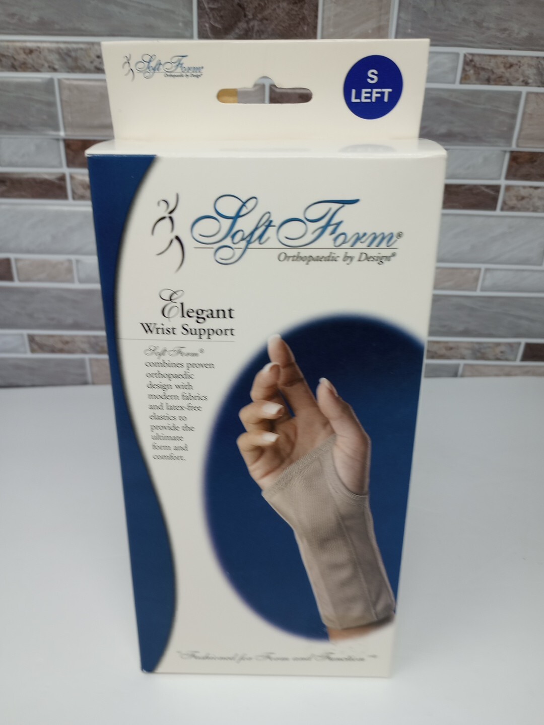 FLA Soft Form Elegant Wrist Support Beige Left Hand SMALL Open Box