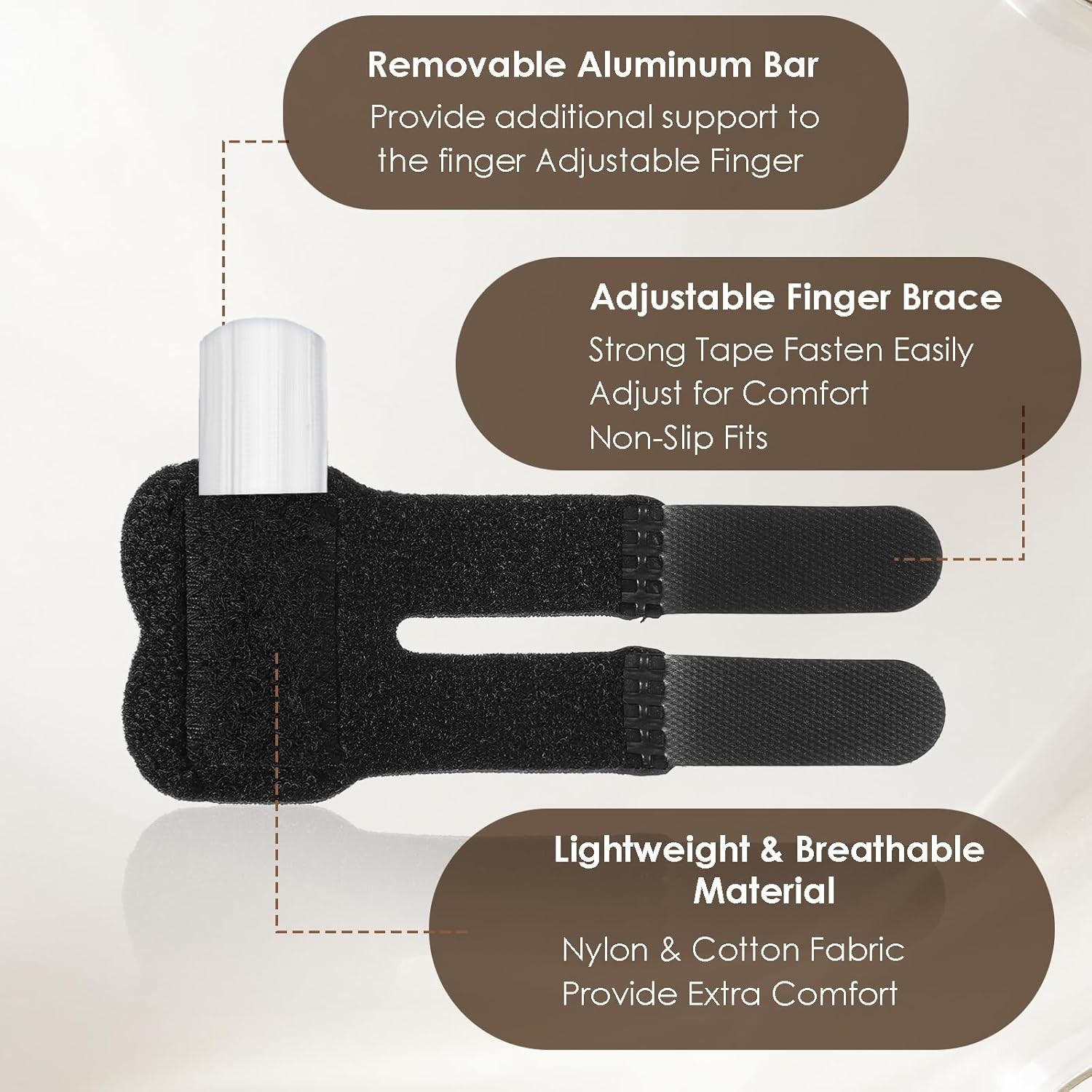 5 Pcs Trigger Finger Splint , Finger Brace for Straightening or Support