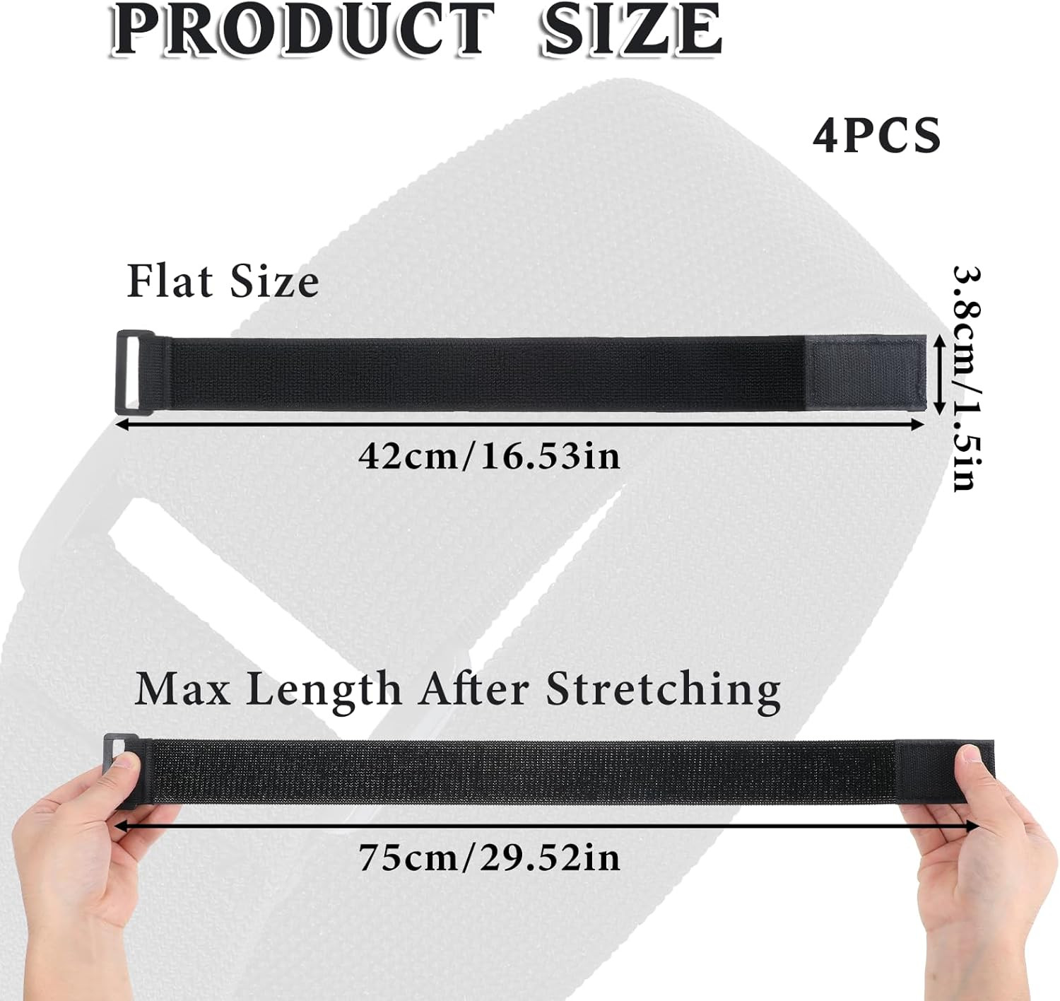 4 Pcs Boot Straps for Pants, Elastic Boot Bands, Thigh Band Leg Straps Safety Be