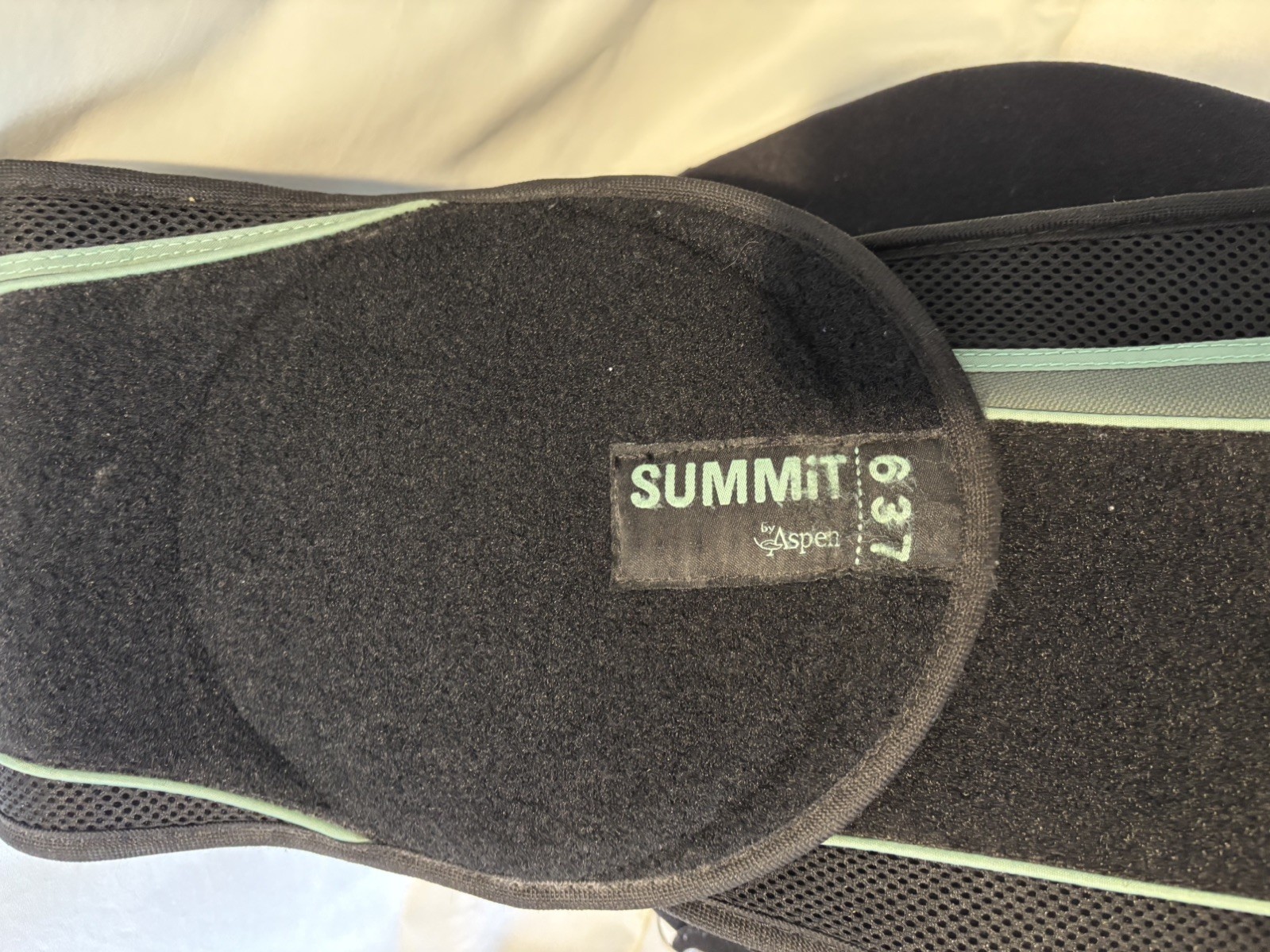 Aspen Summit Back Brace Adjustable Support Size Medium Adult Black