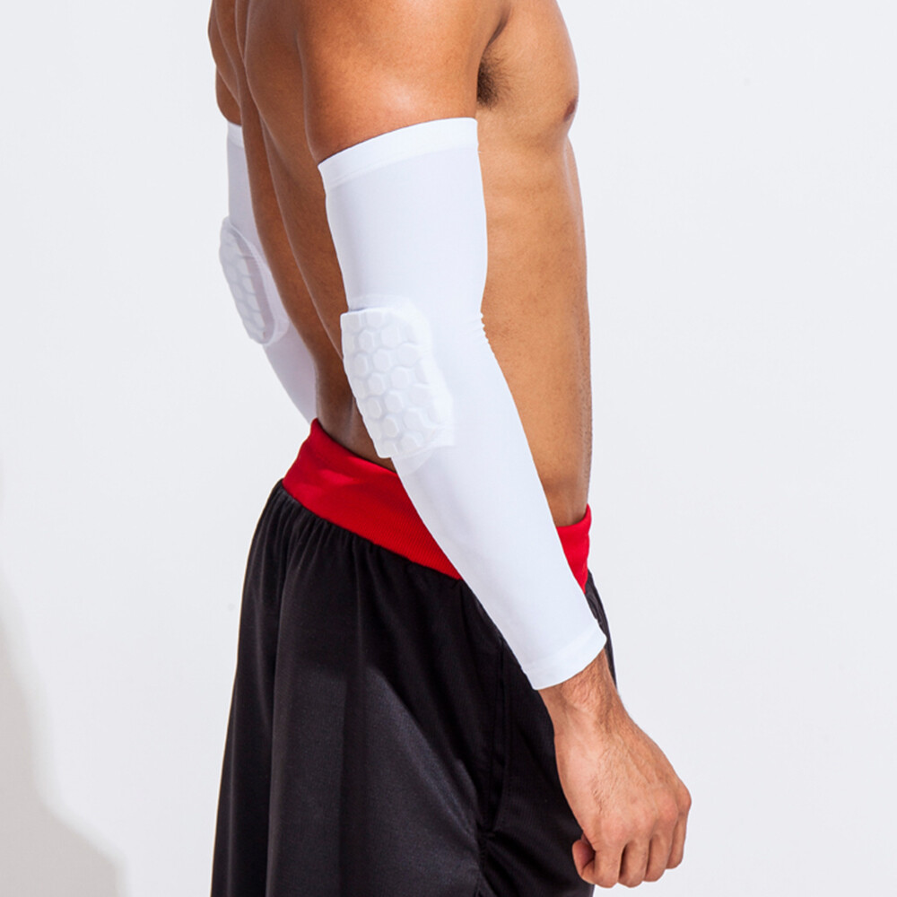 Elastic Elbow Support Sleeve Protector Padded Bandage Arm Brace Guard Basketball