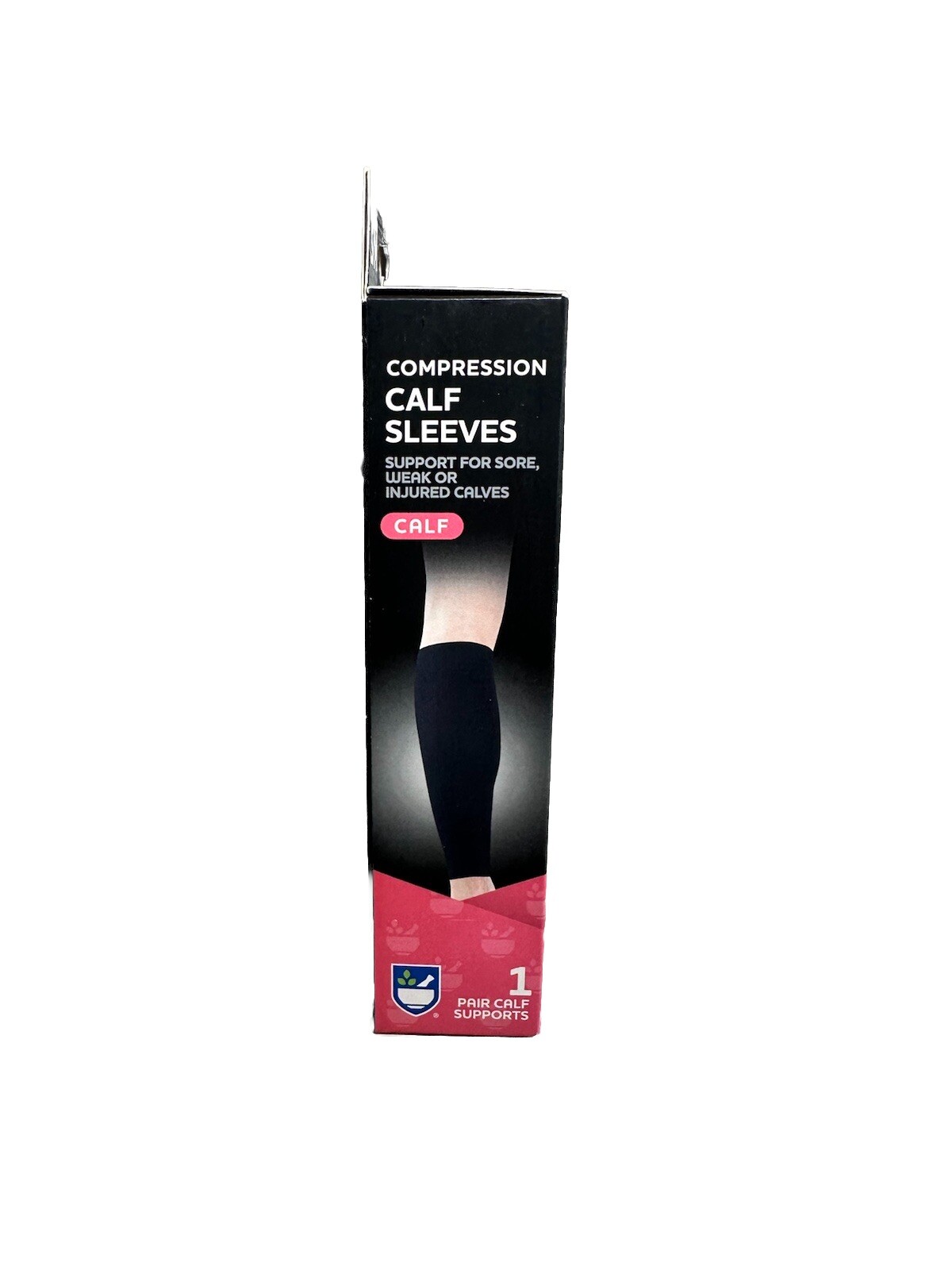 Rite Aid Compression Calf Sleeves Support for Sore, Weak, and Injured Calves S/M