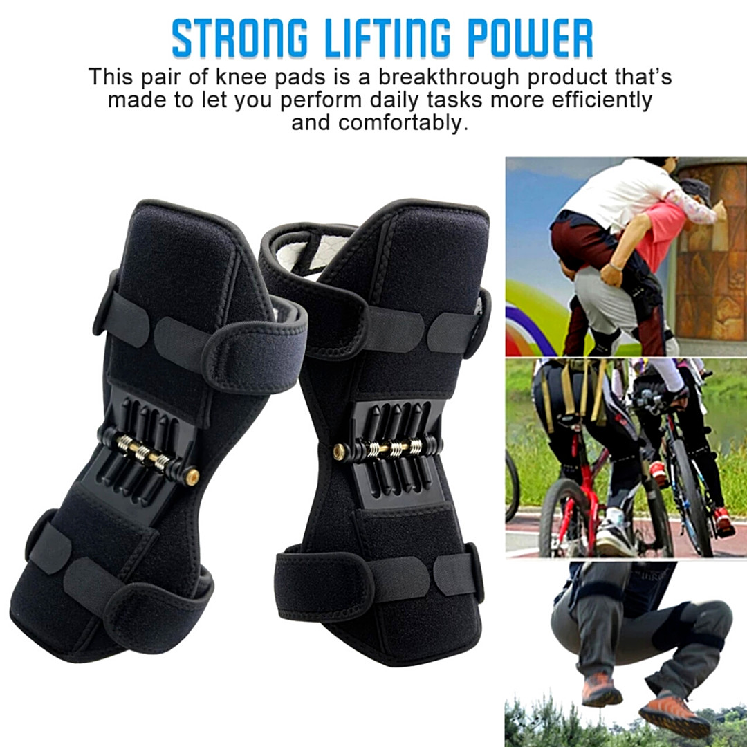 Adjustable Heavy Duty Knee Brace Support with Spring System Joint Pain Relief