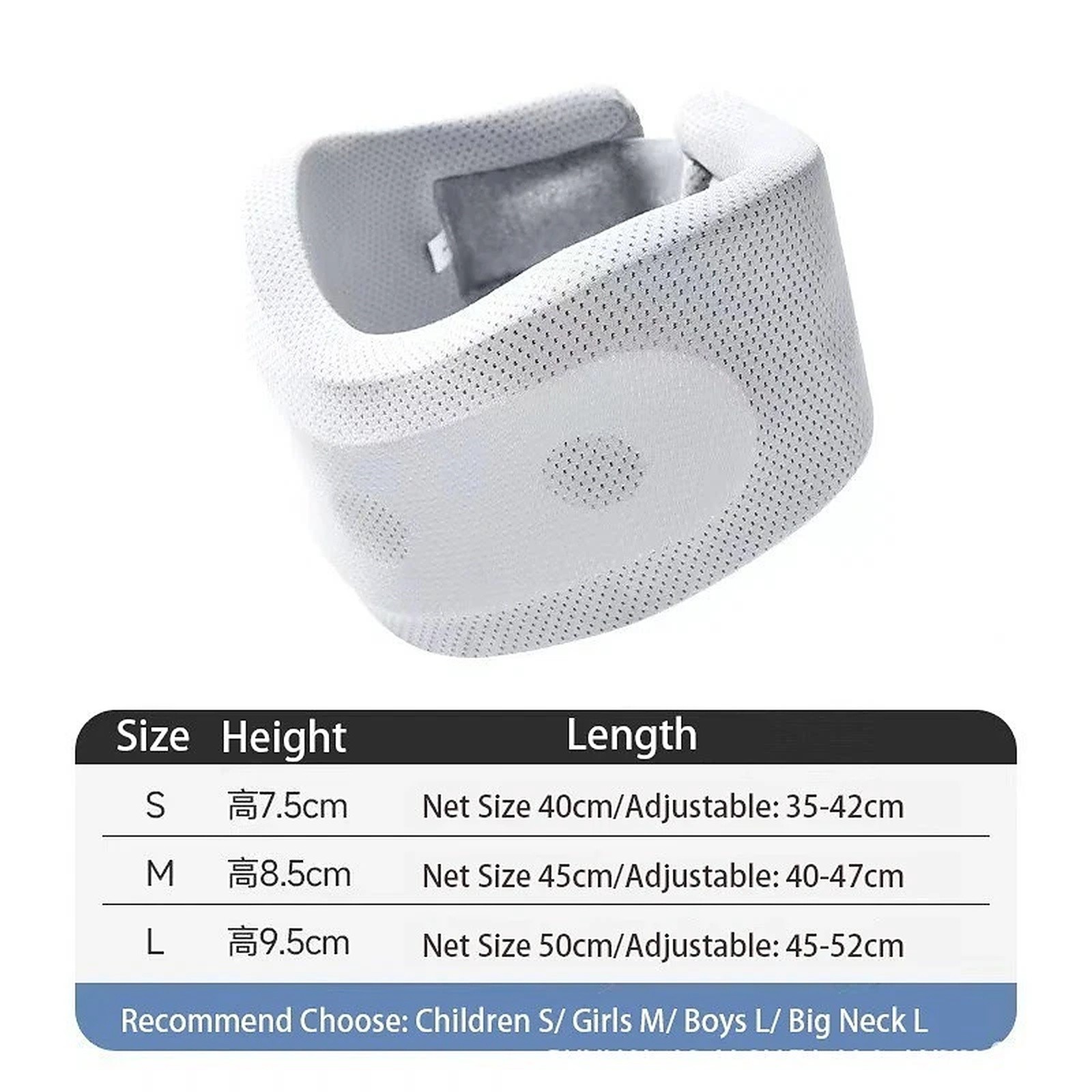 Adjustable Collar Neck Support Brace Soft Foam Cervical Traction Device Relief