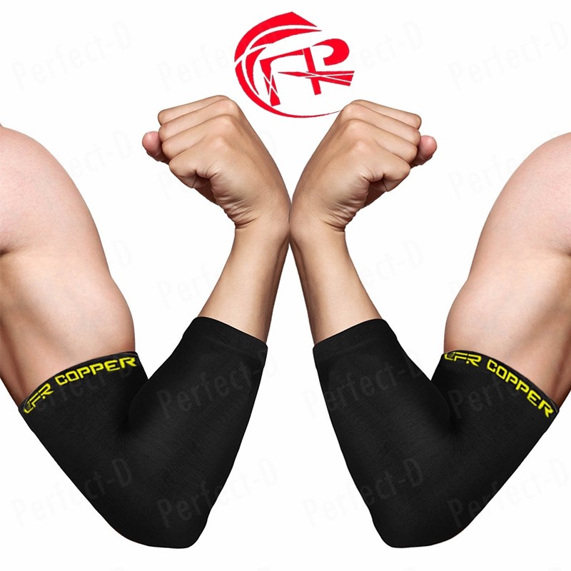 Copper Elbow Support Sleeve Arm Brace Arthritis Fitness Compression Men Women US