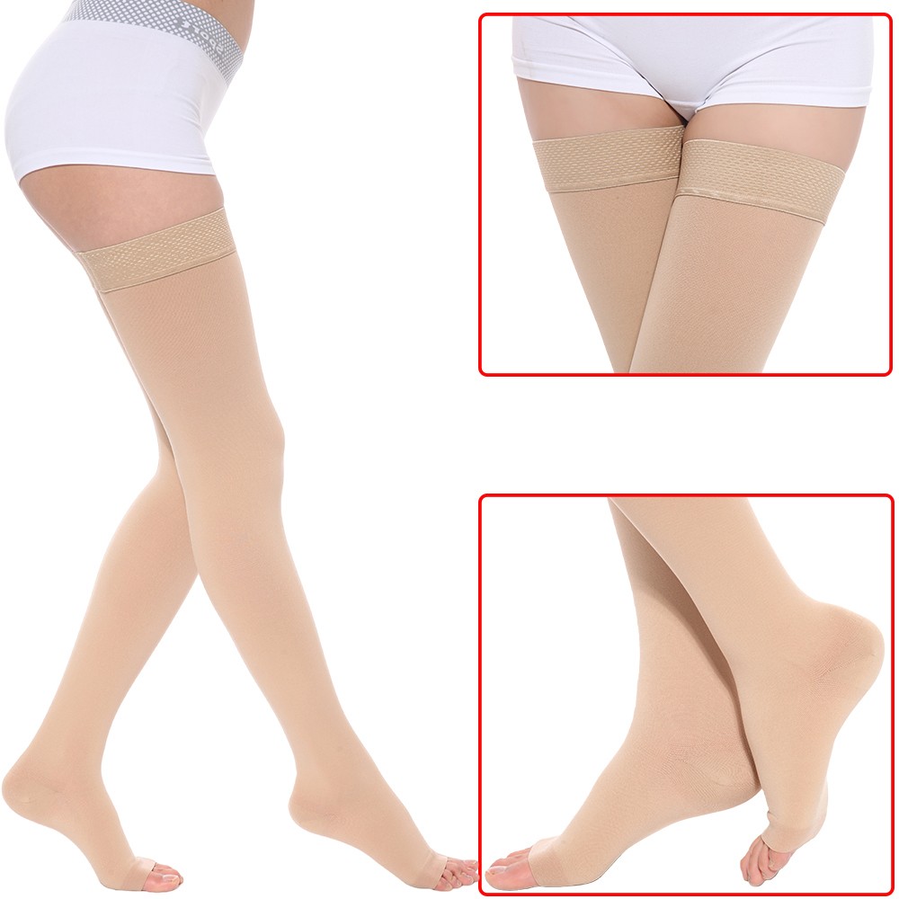 1Pair Compression Socks 20-30 ThighHigh Support Stockings Medical Varicose Edema