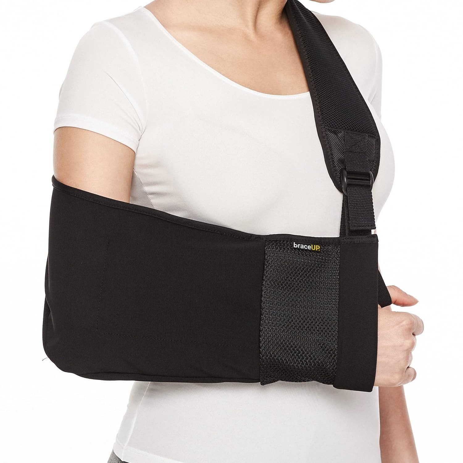 BraceUP Arm Sling for Shoulder Injury for Women/Men-Rotator Cuff-Wrist/Elbow Adj