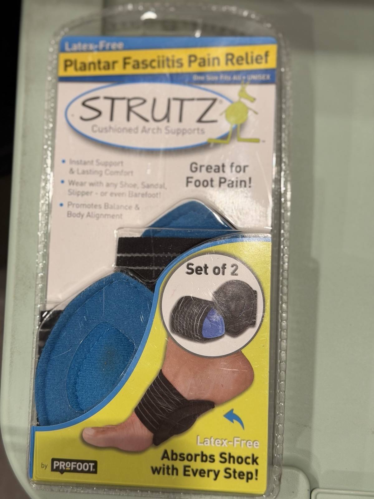 Strutz Sole Angel Arch Supports – Blue – Unisex – NIB