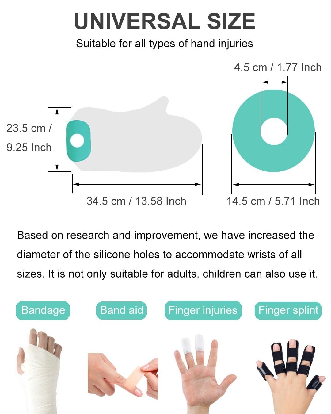 NEW Waterproof Hand Cast Cover Hand Cover for Shower After Surgery Hand