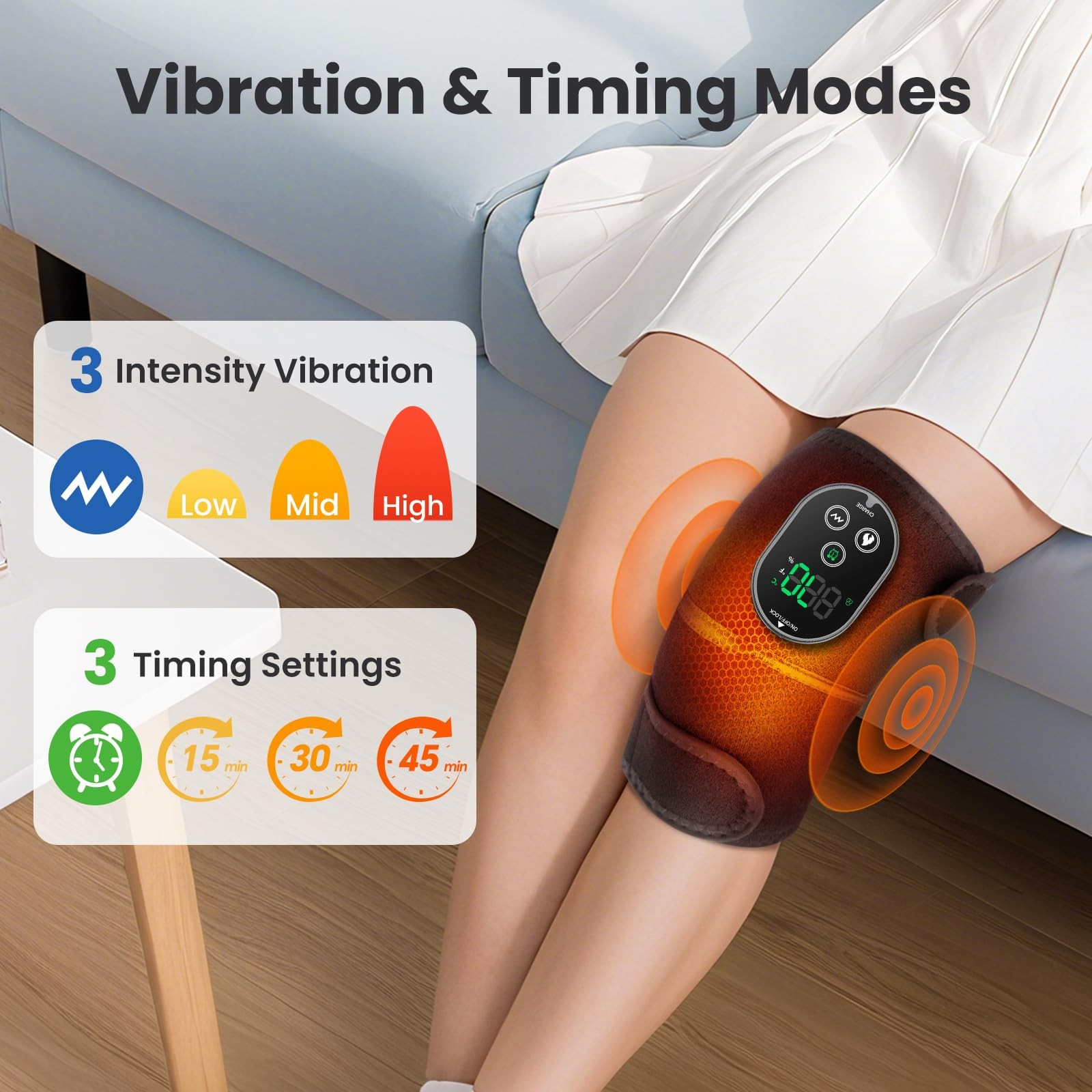 Flaremore Cordless Heated Knee Massager Vibration Fsa Eligible Hsa Heated Knee