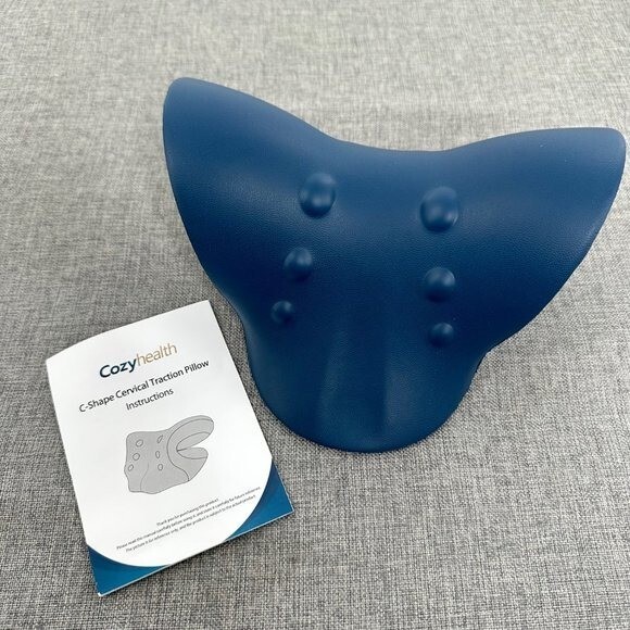 Cozyhealth C-Shape Cervical Traction Neck Pillow Pain Relief & Spine Alignment