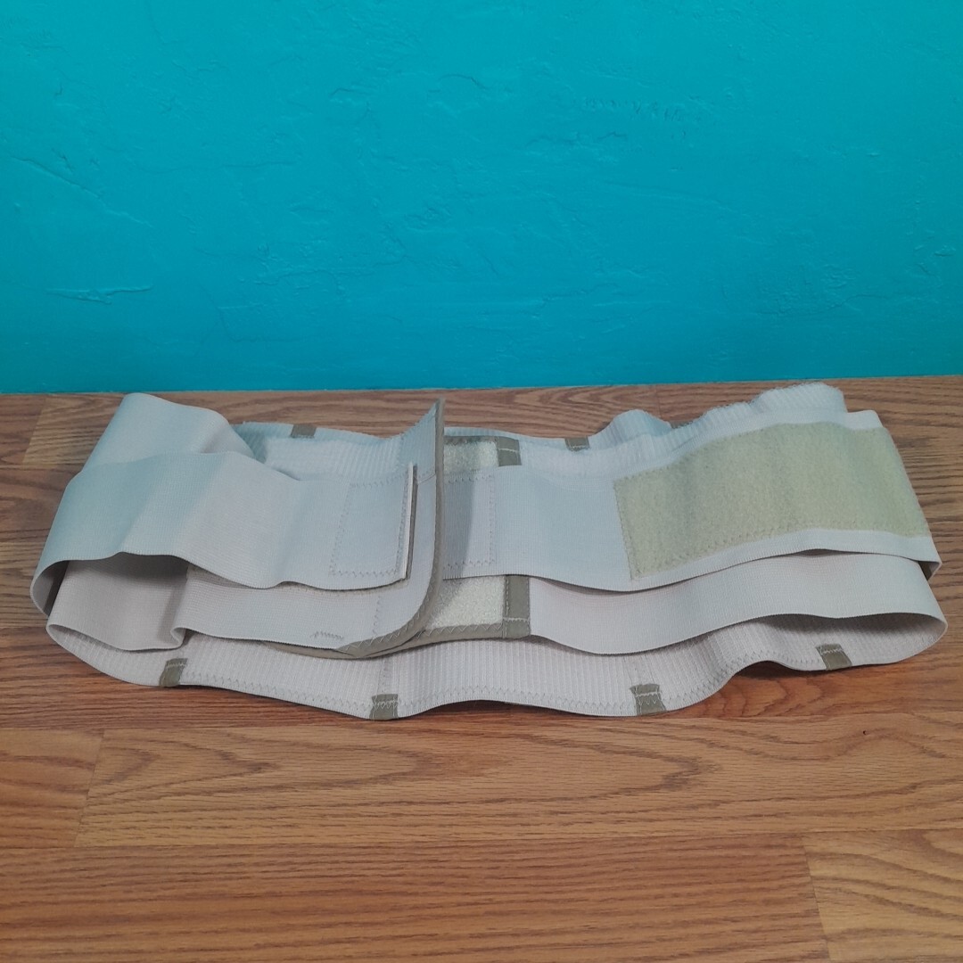 CMO Inc. Large Dual Pull Criss-cross Elastic Back Lumbar Support Brace Beige