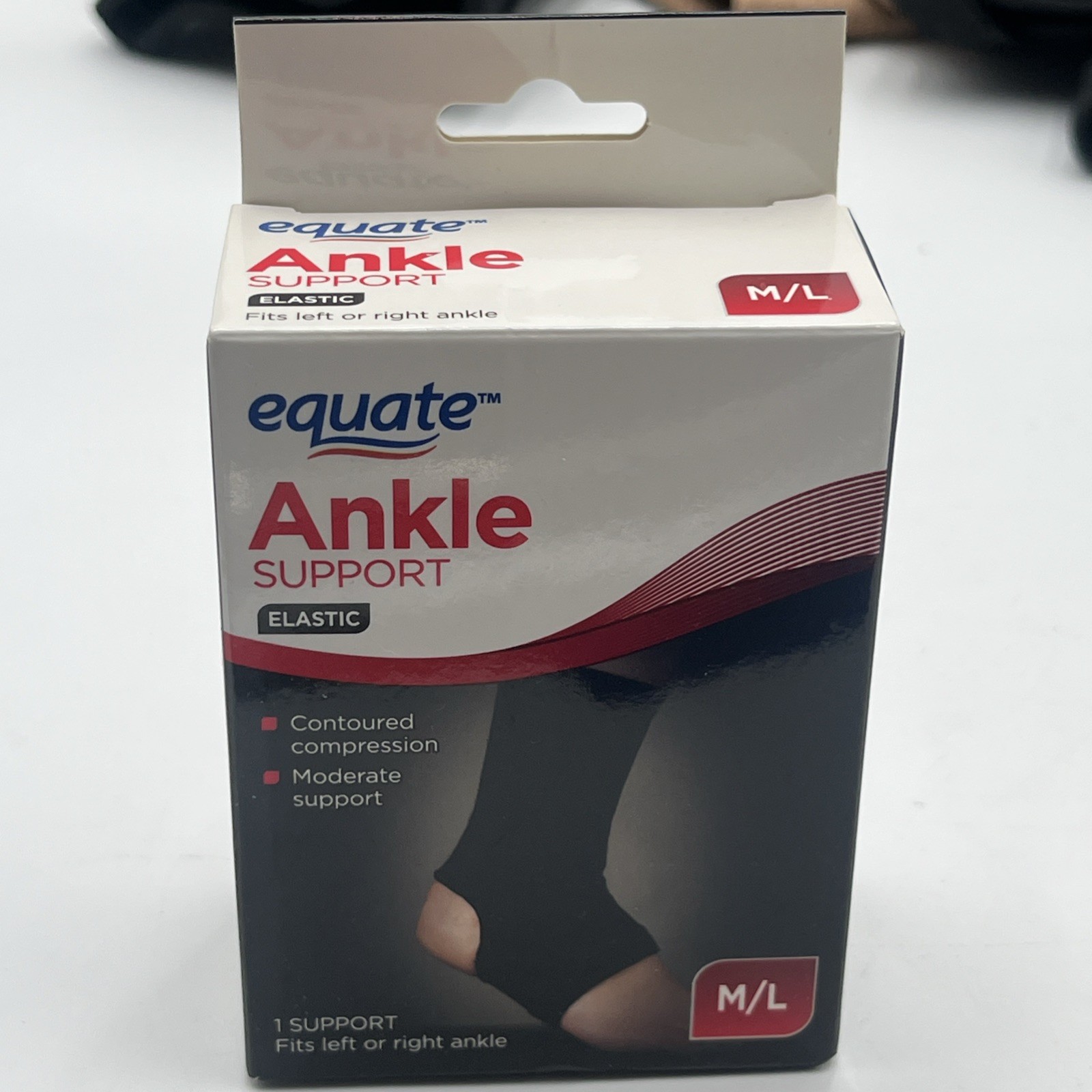 Equate Elastic/Adjustable Ankle Support Size Medium/Large New NOS