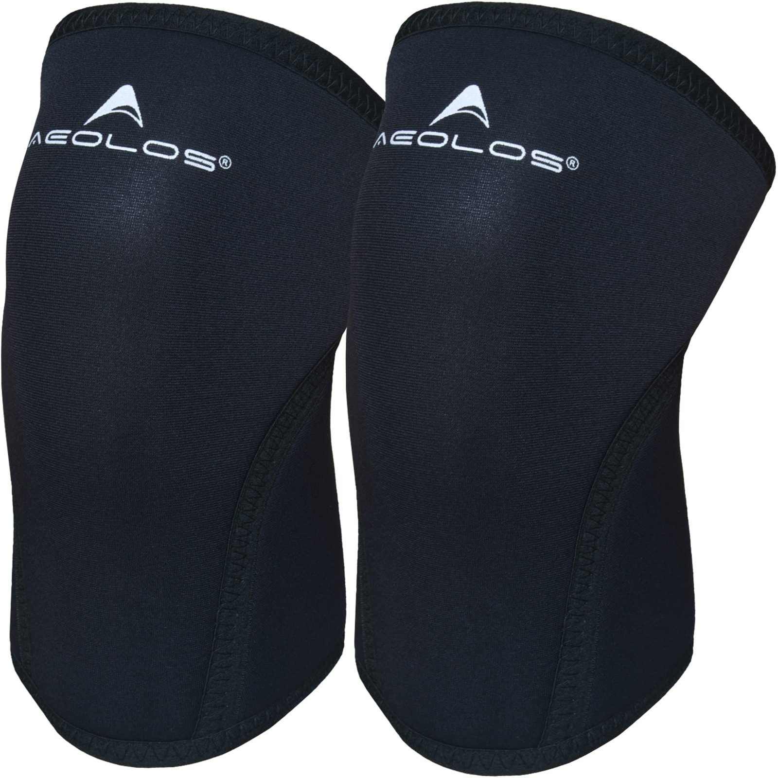 AEOLOS Knee Sleeves (1 Pair)，7mm Compression Braces for Large, Black3