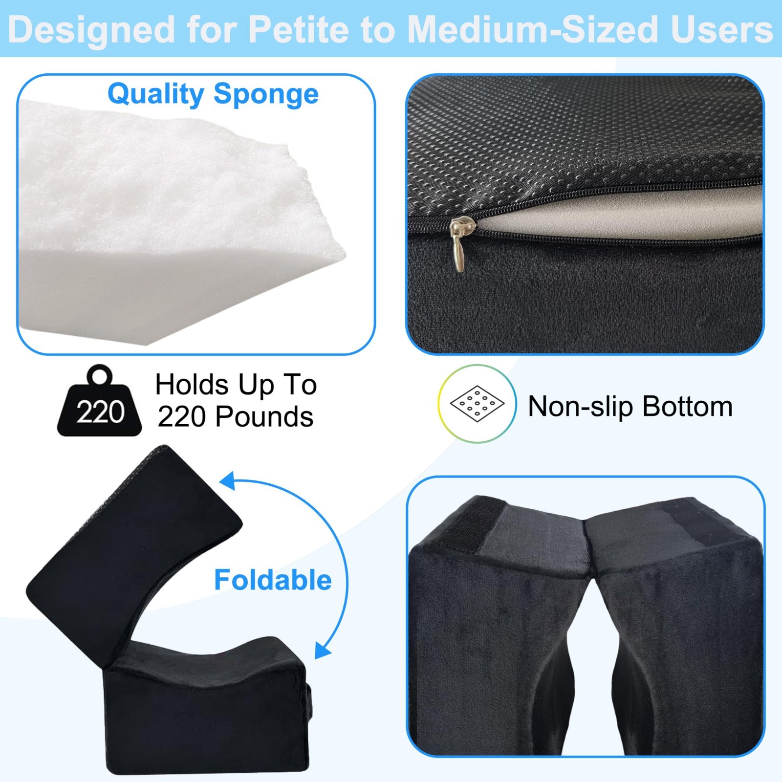 BBL Recovery Pillow for Post-Surgery Comfort, Butt Lift Foam Cushion for Sitting