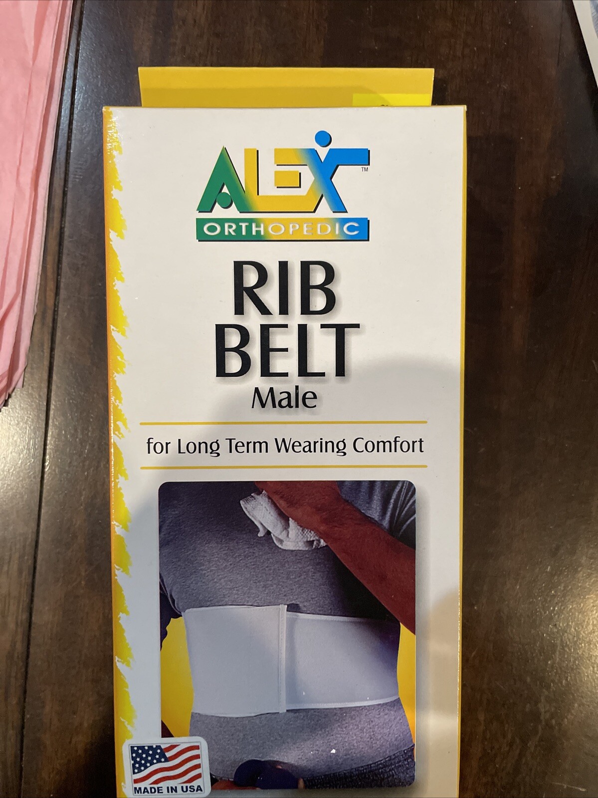 Alex Orthopedic Male Rib Belt Universal Size 28-44 Inches NIB
