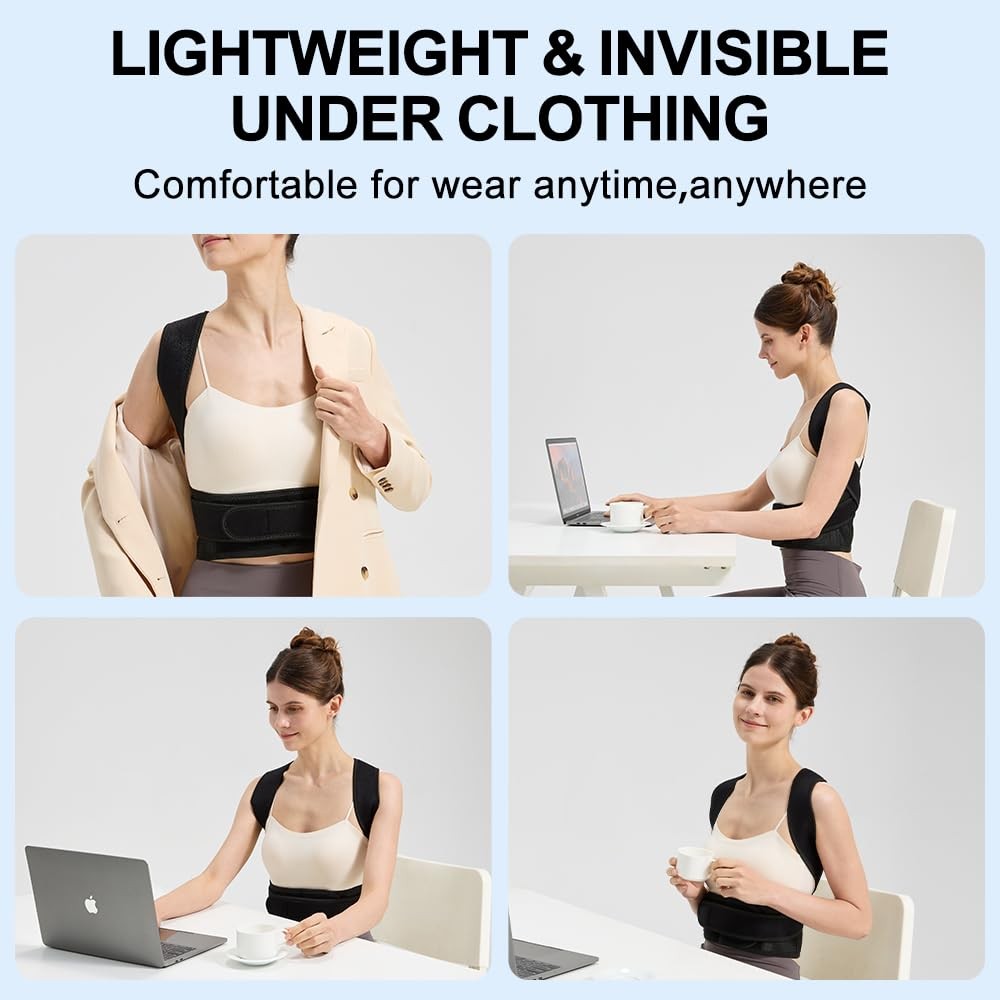 Posture Corrector for Men and , Adjustable Back Brace for Back, Neck and Shou…