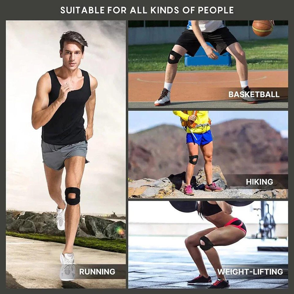 Knee Brace Support Neoprene Patella Stabilizing Compression Straps Adjustable L