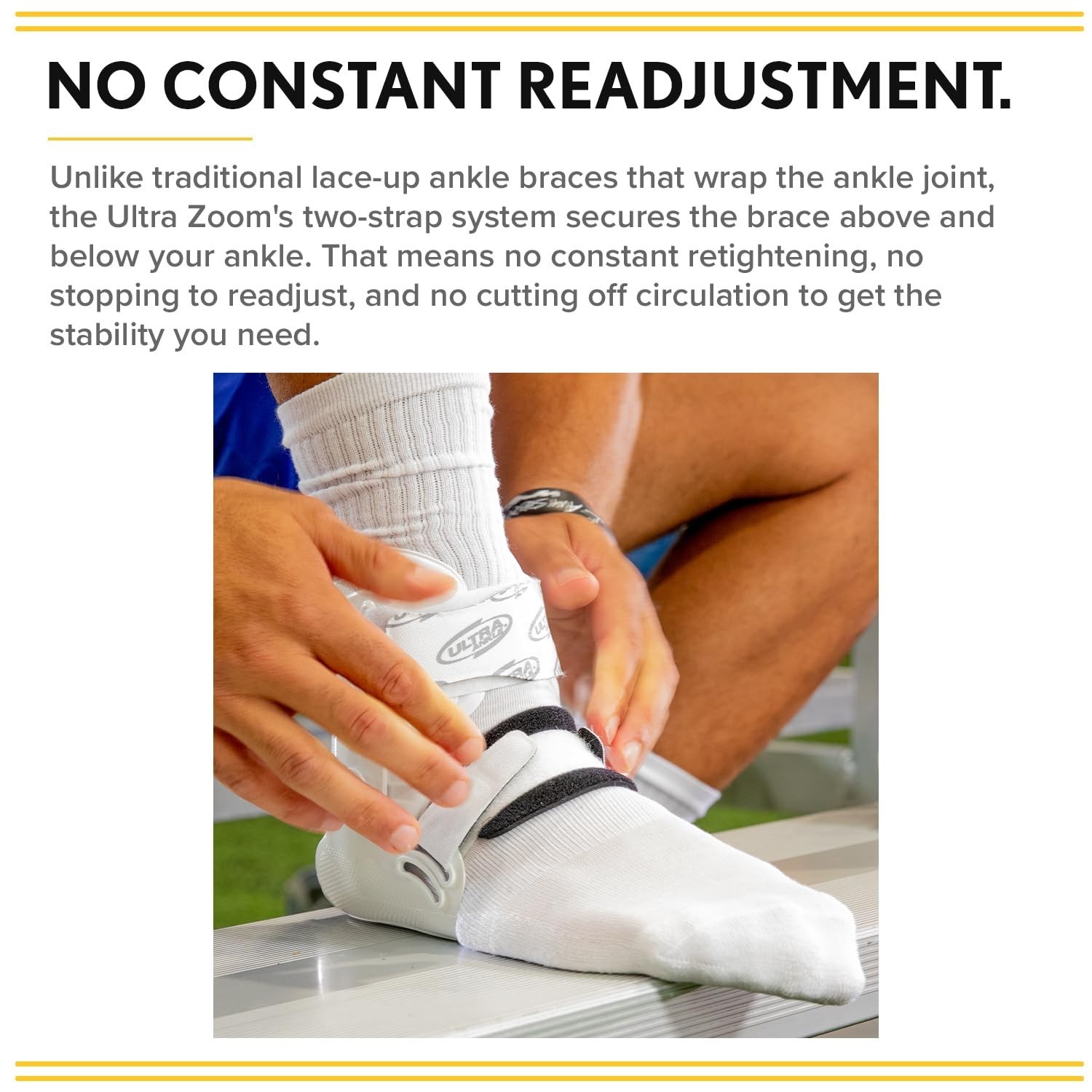 Ultra Zoom Hinged Ankle Brace – Sprain Recovery & Prevention