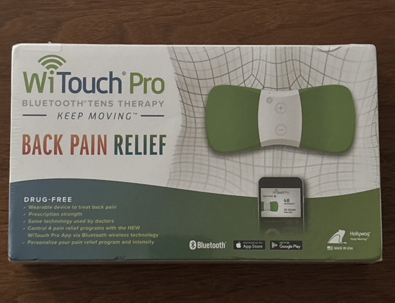 Wi Touch Pro Hollywog Bluetooth Tens Machine Made In USA – New in Box & Wrapper