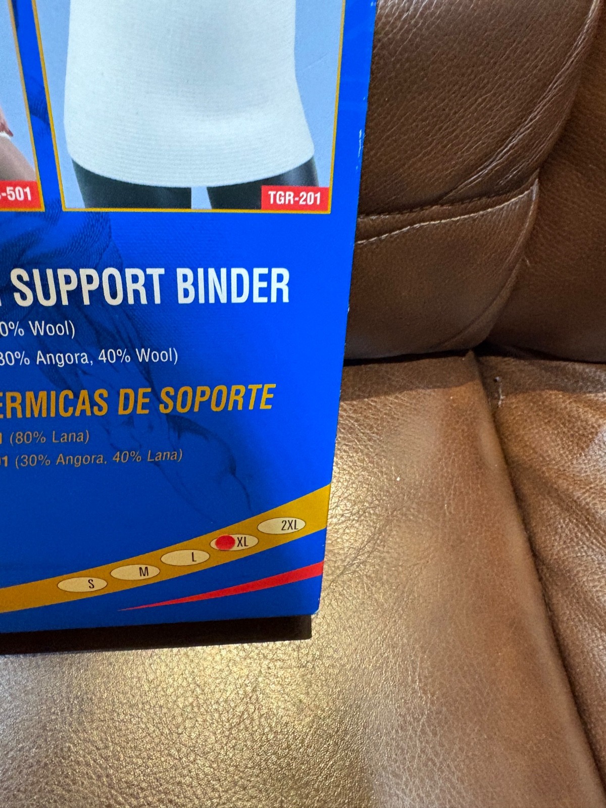 ITA-Med Warming Support Binder TGR-201 (80% Wool) for XL