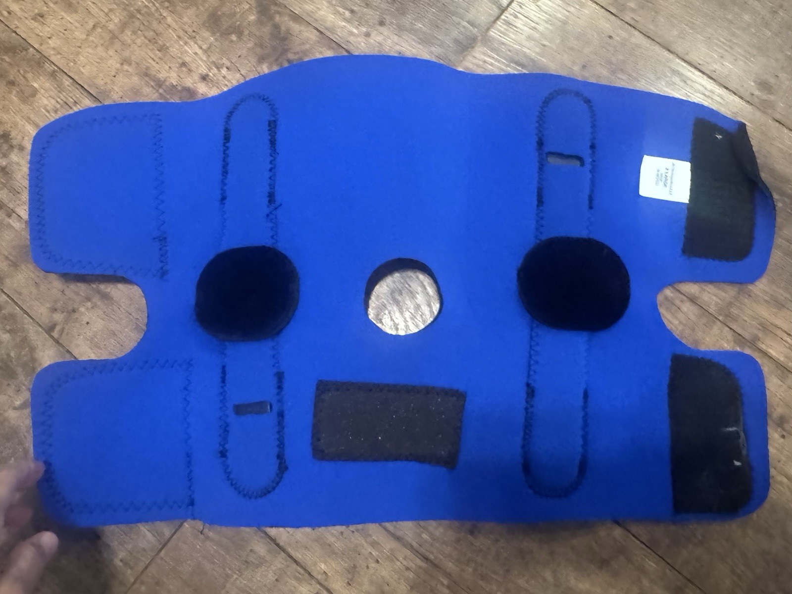 DJ Orthopedics XL Knee Brace Open Patella Adjustable Neoprene Support Blue
