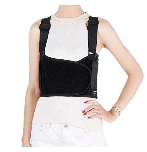 Rib and Chest Support Brace, Broken Rib Brace, Breathable Medium (Pack of 1)