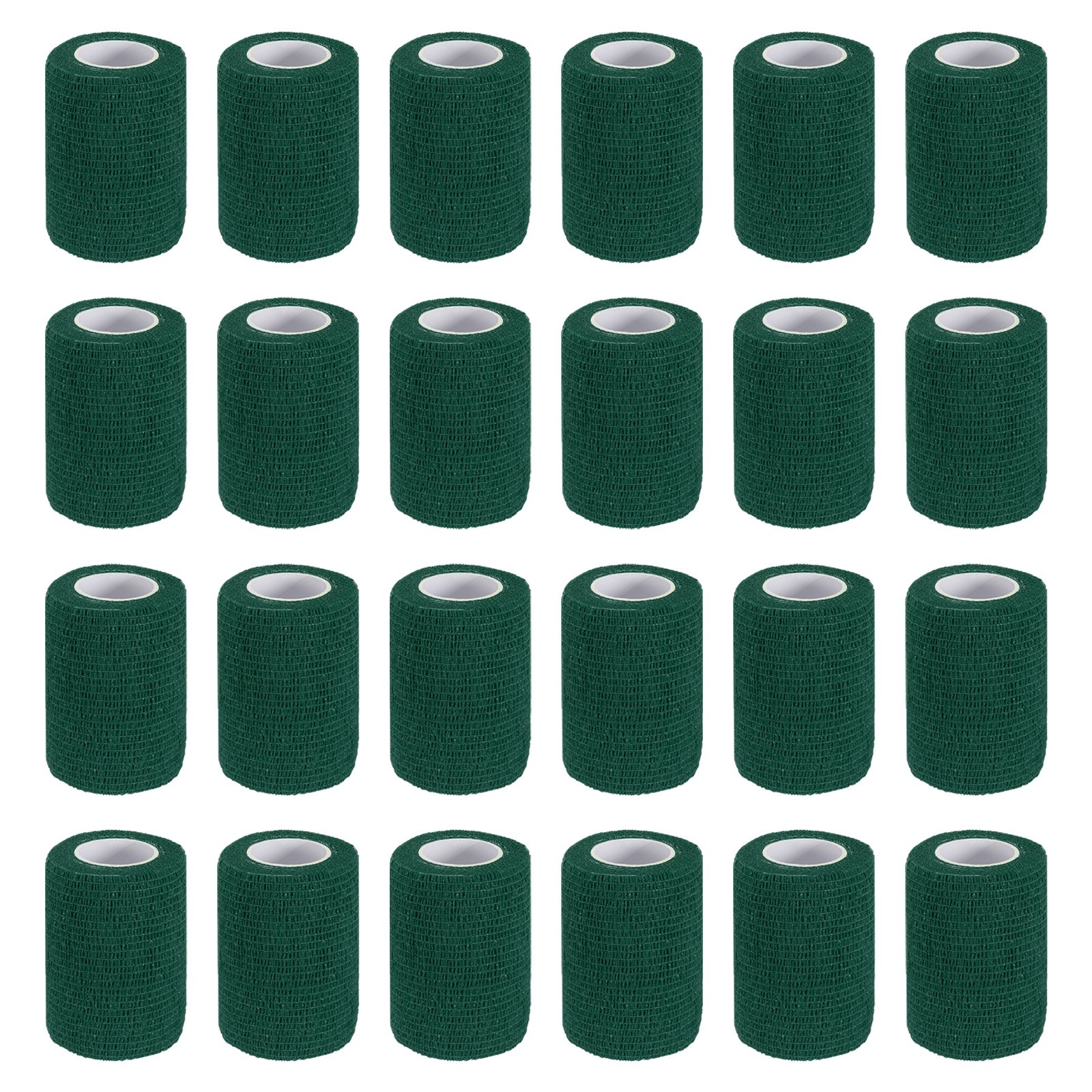 Self Adhesive Bandage Wrap 177″ x 3″, 24 Pcs Wrap Tape, Dark Green