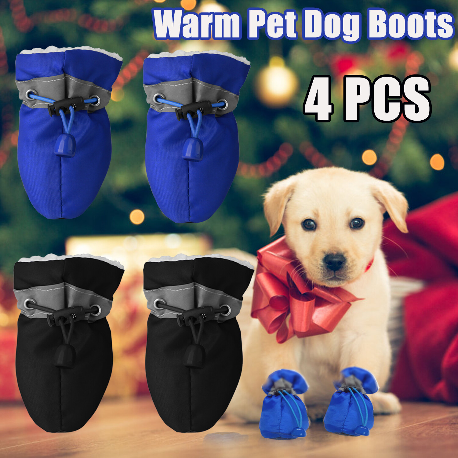 Pet Shoes Breathable Anti-Slip Small Dog Shoes Puppy Boots Paw Protective 4Pcs