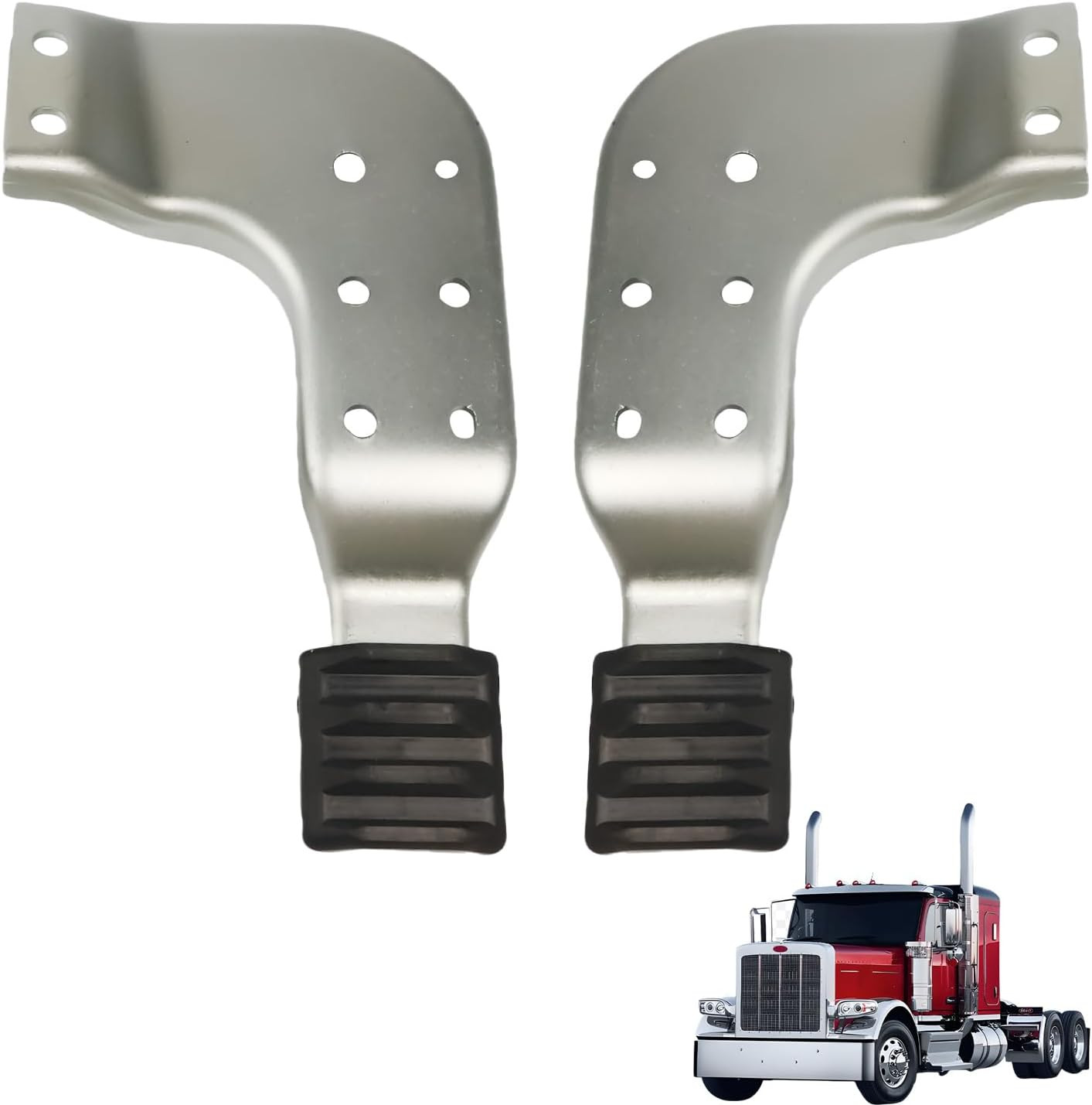 2 Pack Left & Right Hood Bracket Fit for Peterbilt 389 131 Hood Only, Replace MP