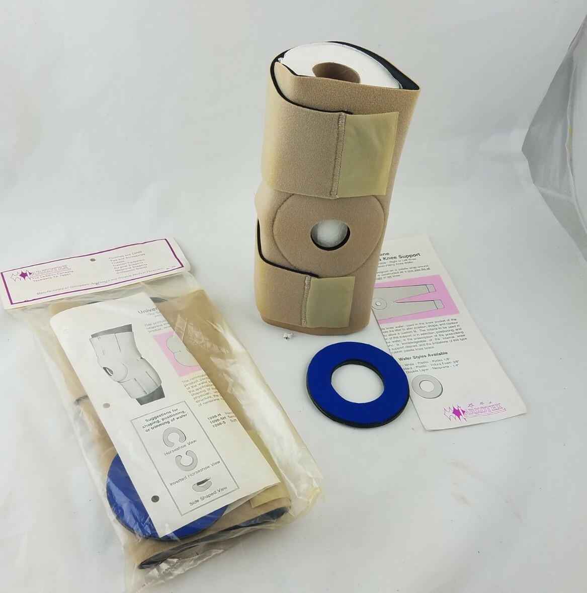 Universal Knee Brace Support Patella Neoprene With Removable Wafer USA Made