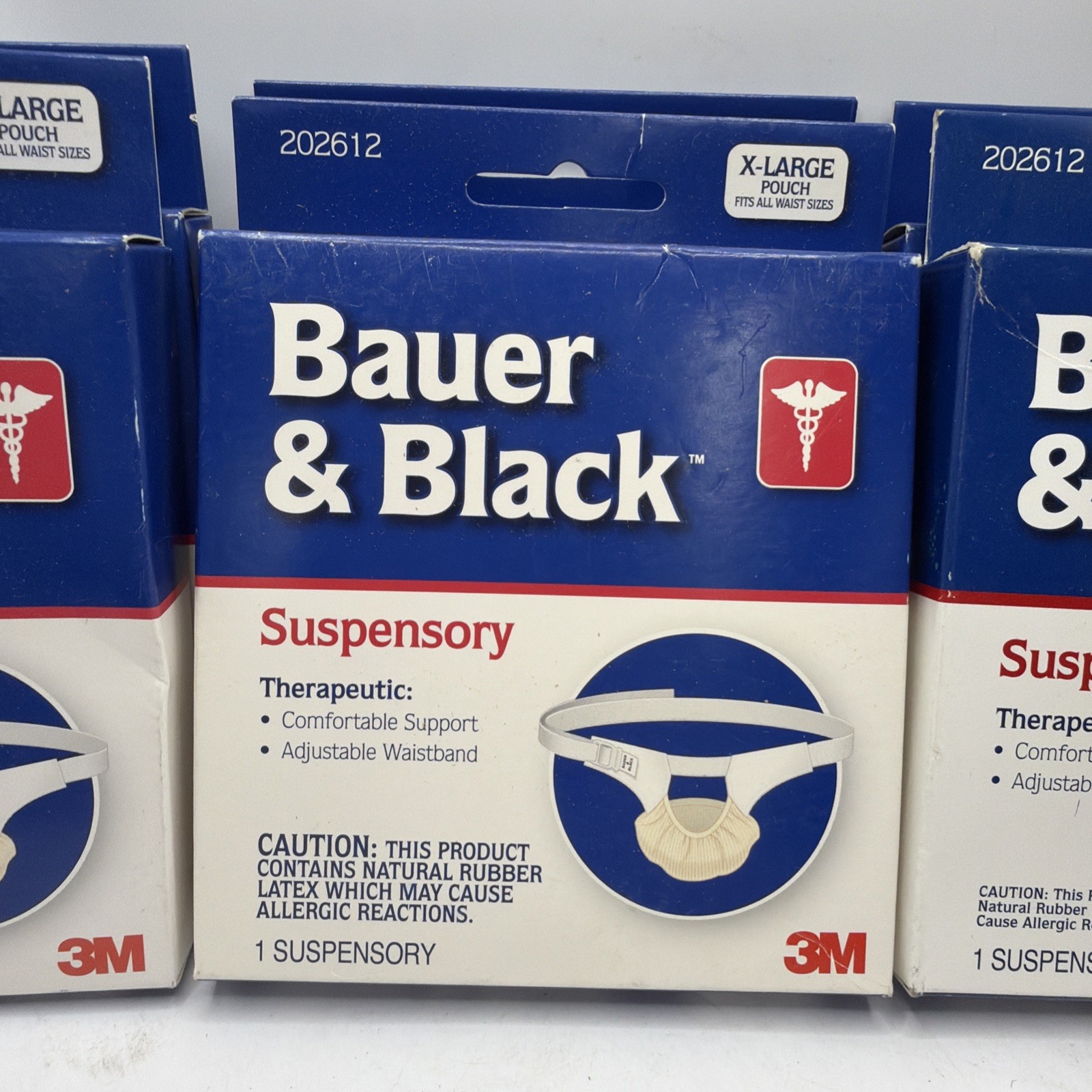 6 Pack Bauer & Black Therapeutic Suspensory Pouch Scrotal Support XL 202612 3M