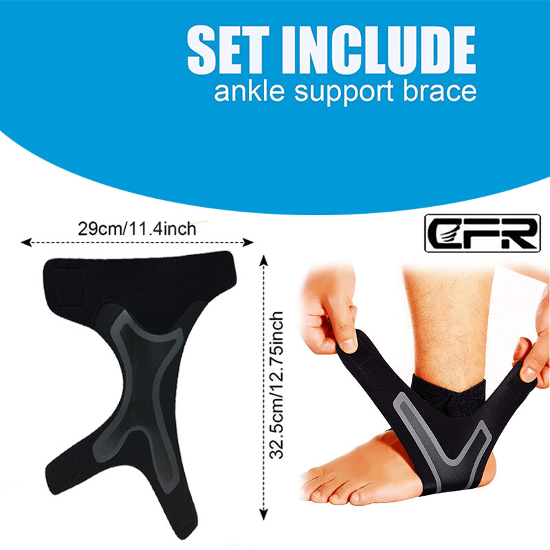 Compression Ankle Brace Support Sleeve Plantar Fasciitis Pain Relief Foot Wrap