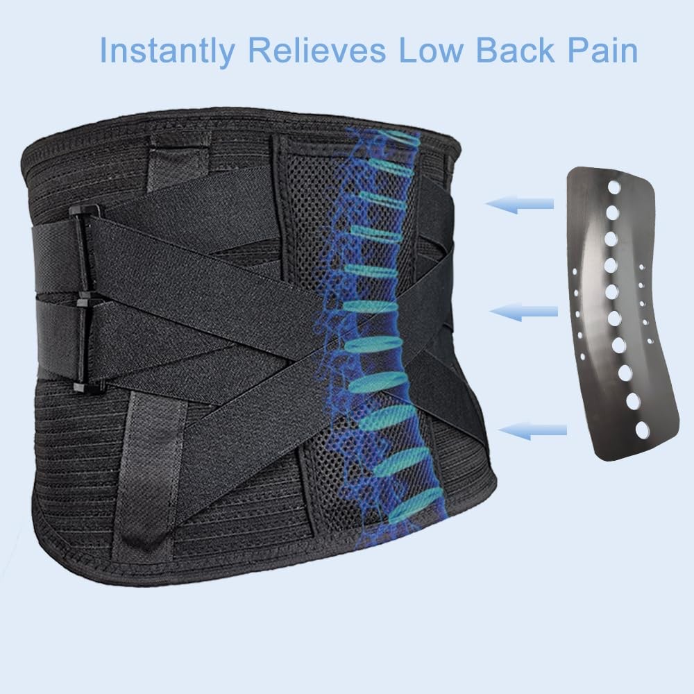 Pazapo Brace For Lower – Support Belt For Men 5 Metal Stays