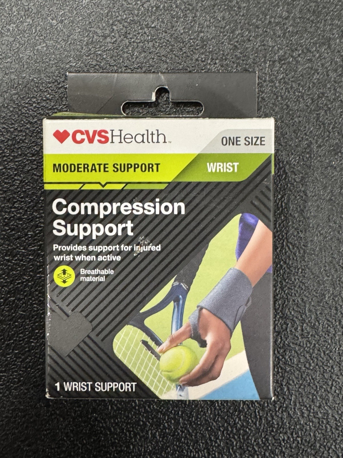 NEW CVS HEALTH WRIST COMPRESSION SUPPORT ONE SIZE FREE SHIPPING