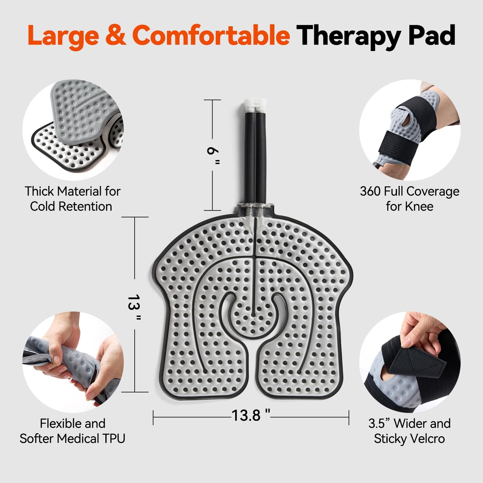 Ice Machine for Knee Shoulder Hip After Surgery w/Compression, Cold Therapy M…