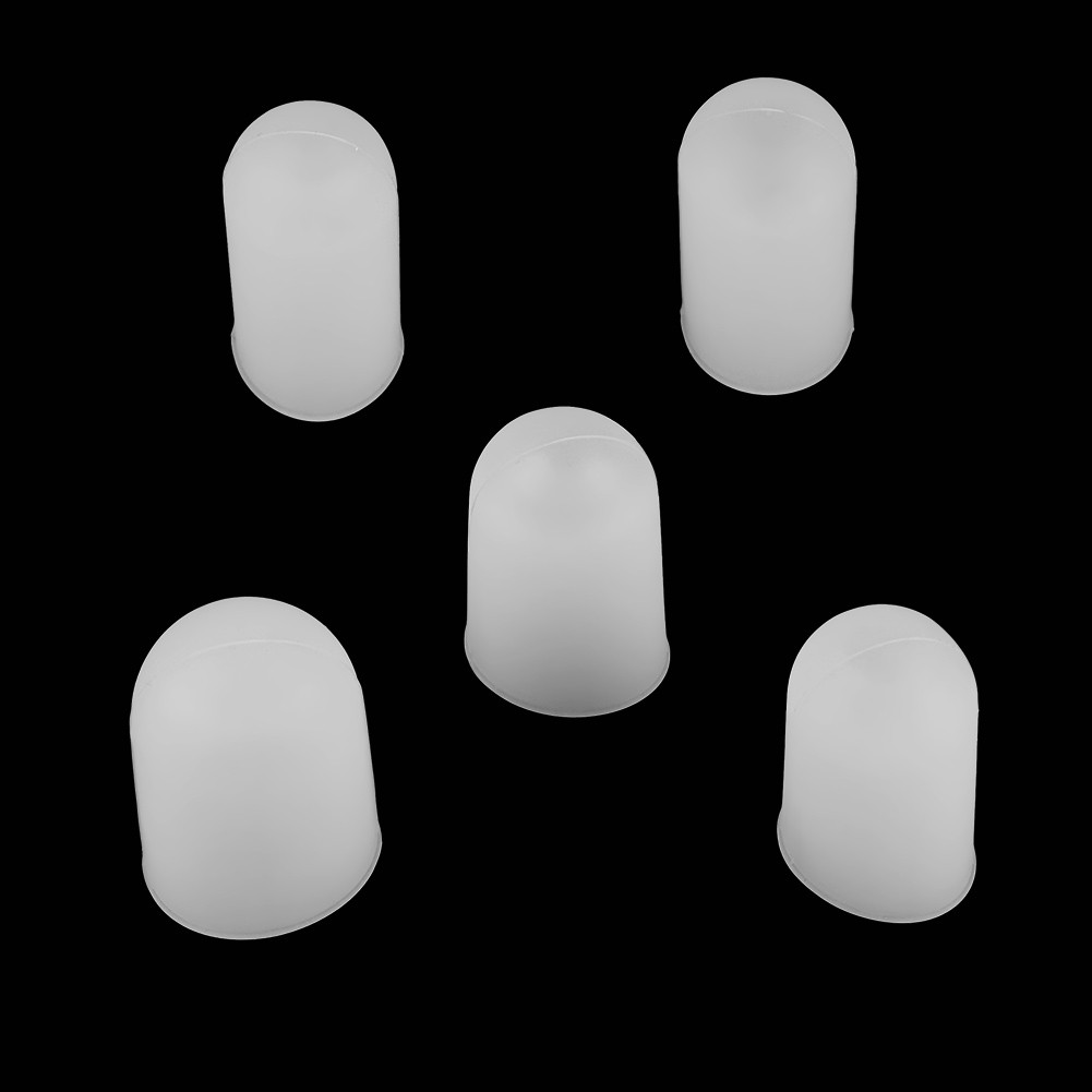 5pcs Silicone Finger Protector Thumbs Cover Fingertip For Heat Cooking